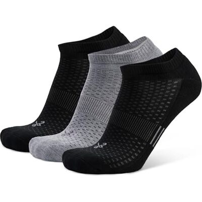 Balega Unisex Tempo 3-pack strumpor, svart/flerfärgad, X-Large, Svart/flerfärgad, XL Balega Unisex Tempo 3-pack strumpor, svart/flerfärgad, X-Large, Svart/flerfärgad, XL