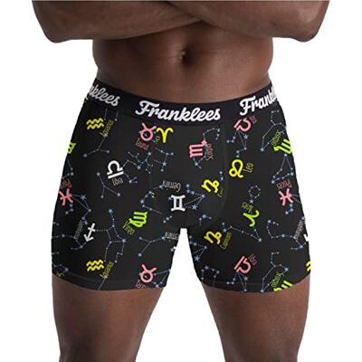 Franklees Boxershorts för män Galaxy, Stjärntecken, M Franklees Boxershorts för män Galaxy, Stjärntecken, M