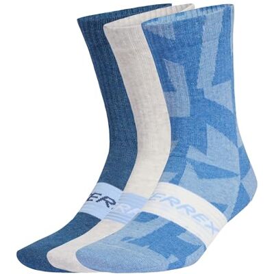 adidas unisex vuxen TERREX MULTI 3 PACK SOCK, glow blue/white/tech indigo, 37-40 adidas unisex vuxen TERREX MULTI 3 PACK SOCK, glow blue/white/tech indigo, 37-40