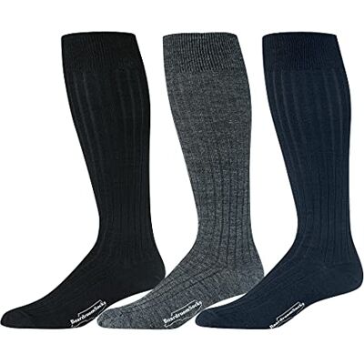 BoardroomSocks Boardroom strumpor män över Calf Merino ull ribbstickad klänning strumpor 3-pack BoardroomSocks Boardroom strumpor män över Calf Merino ull ribbstickad klänning strumpor 3-pack