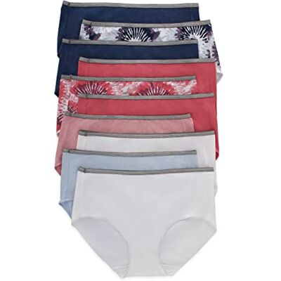 Hanes , Damtrosor i ventilerande stretch bomull, 10-pack, Blandad, 38 Hanes , Damtrosor i ventilerande stretch bomull, 10-pack, Blandad, 38
