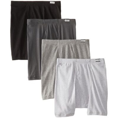 Hanes Ultimate Herr 4-pack FreshIQ boxershorts med ComfortFlex-linning trosor, Svart/grå, L Hanes Ultimate Herr 4-pack FreshIQ boxershorts med ComfortFlex-linning trosor, Svart/grå, L