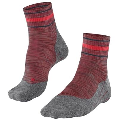FALKE herr Vandringsstrumpor TK5 Wander Short M Sso ull funktionsmaterial tunn antiblåsning 1 par, Röd Fuego-Black 8078, 44-45 FALKE herr Vandringsstrumpor TK5 Wander Short M Sso ull funktionsmaterial tunn antiblåsning 1 par, Röd Fuego-Black 8078, 44-45