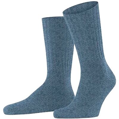 FALKE Herr Nelson M So ull enkla strumpor, Blått ljus denim 660, 42.5-45 EU FALKE Herr Nelson M So ull enkla strumpor, Blått ljus denim 660, 42.5-45 EU