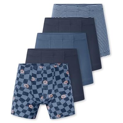 Schiesser Pojkar 5-pack boxershorts kalsonger – 95/5 ekologisk bomull – storlek 92 till 140, Sorterad 12, 128 Schiesser Pojkar 5-pack boxershorts kalsonger – 95/5 ekologisk bomull – storlek 92 till 140, Sorterad 12, 128