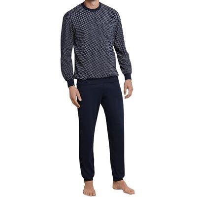 Schiesser Herren Schlafanzug lang mit Bündchen Nightwear Set Schiesser Herren Schlafanzug lang mit Bündchen Nightwear Set