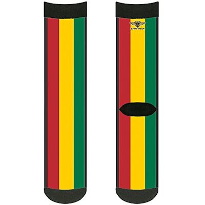 Buckle-Down Spänne ner herrstrumpor Rasta Crew Ryggsäckar, Flerfärgad Buckle-Down Spänne ner herrstrumpor Rasta Crew Ryggsäckar, Flerfärgad