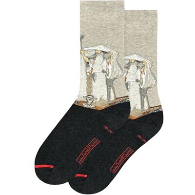 MuseARTa strumpor av bomull med målningen Fumée d'Ambre Gris av konstnären John Singer Sargent i storlek 36–40, JS-FG-01-36-40, svart, 36-40 MuseARTa strumpor av bomull med målningen Fumée d'Ambre Gris av konstnären John Singer Sargent i storlek 36–40, JS-FG-01-36-40, svart, 36-40