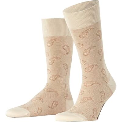 Burlington herr Strumpor Paisley M So bomull mönstrade 1 par, Beige Zement 4077, 40-46 Burlington herr Strumpor Paisley M So bomull mönstrade 1 par, Beige Zement 4077, 40-46
