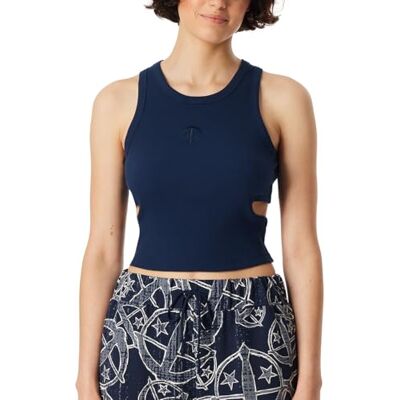 Schiesser Damtopp crop top dubbelribbad med sidosnitt outs ekologisk bomull 150 år, Admiral_183228, 44 Schiesser Damtopp crop top dubbelribbad med sidosnitt outs ekologisk bomull 150 år, Admiral_183228, 44