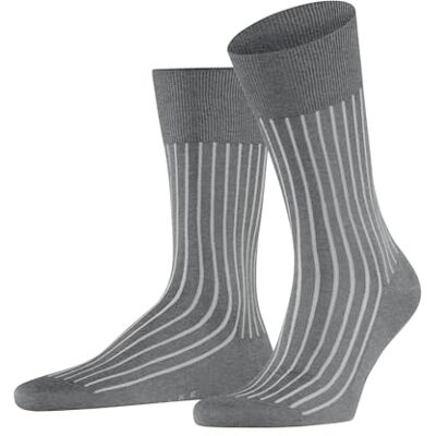 FALKE herr Shadow strumpor ventilerande bomull förstärkta herrstrumpor fin platt söm för tryckfri fotspets ribbade affärsliv vardag 1 par, Grå (Steel Melange 3164), 43-44 EU FALKE herr Shadow strumpor ventilerande bomull förstärkta herrstrumpor fin platt söm för tryckfri fotspets ribbade affärsliv vardag 1 par, Grå (Steel Melange 3164), 43-44 EU