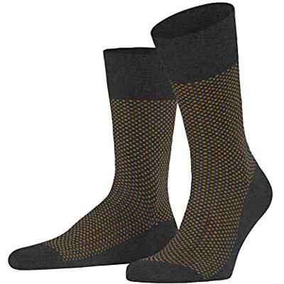 FALKE Herr Uptown slips strumpor bomull svart blå många fler färger förstärkta herrstrumpor med mönster andas med rutor och prickar tunna 1 par, Grå (antracit melange 3095), 42 EU FALKE Herr Uptown slips strumpor bomull svart blå många fler färger förstärkta herrstrumpor med mönster andas med rutor och prickar tunna 1 par, Grå (antracit melange 3095), 42 EU