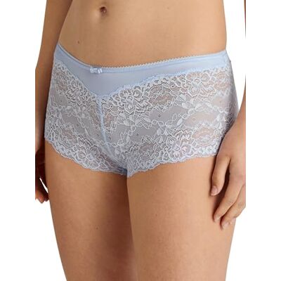 CALIDA Sensual Secrets-trosa, vanliga snitt, kvinnor, med mjuk, lätt transparent spets, New Harmony Blue, 48-50 CALIDA Sensual Secrets-trosa, vanliga snitt, kvinnor, med mjuk, lätt transparent spets, New Harmony Blue, 48-50