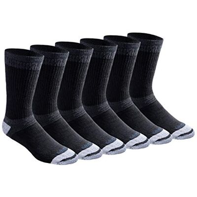 Dickies Multipack Dri-tech fuktkontroll crew-strumpor för män (förpackning med 12), 3.0 Full kudde svart (6 par), XL Dickies Multipack Dri-tech fuktkontroll crew-strumpor för män (förpackning med 12), 3.0 Full kudde svart (6 par), XL