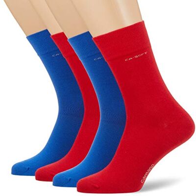 Camano herrstrumpor (4-pack), Röd (True Red 0041), 43-46 EU Camano herrstrumpor (4-pack), Röd (True Red 0041), 43-46 EU
