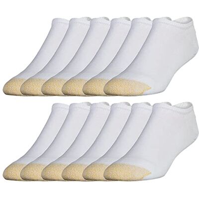 GOLDTOE Gold Toe Herr 656f bomull ingen show atletiska strumpor, flera par, vit (12 par), XL (förpackning med 12) GOLDTOE Gold Toe Herr 656f bomull ingen show atletiska strumpor, flera par, vit (12 par), XL (förpackning med 12)
