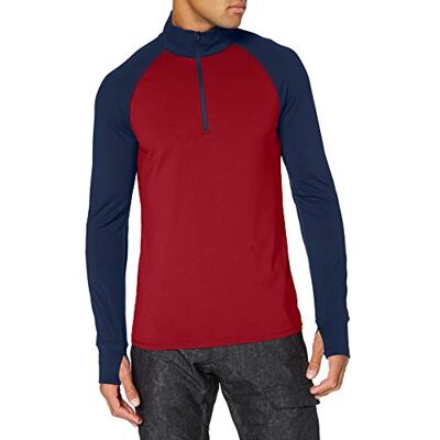 Marmot män baslager 1/2 dragkedja undertröja Brick/Dark Indigo Medium Marmot män baslager 1/2 dragkedja undertröja Brick/Dark Indigo Medium