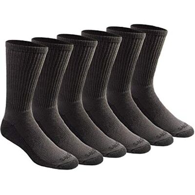 Dickies Dri-Tech Essential Moisture Control Crew Herrstrumpor, finns i storlekarna M–XXL (6 eller 12 par), Large Dickies Dri-Tech Essential Moisture Control Crew Herrstrumpor, finns i storlekarna M–XXL (6 eller 12 par), Large