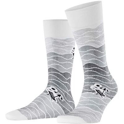FALKE herrstrumpor Plage M So bomull mönstrad 1 par, svart svart 3000, 39–42 FALKE herrstrumpor Plage M So bomull mönstrad 1 par, svart svart 3000, 39–42