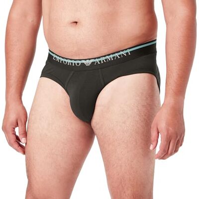 Giorgio Armani Mäns underlined logo boxer briefs, svart, M Giorgio Armani Mäns underlined logo boxer briefs, svart, M