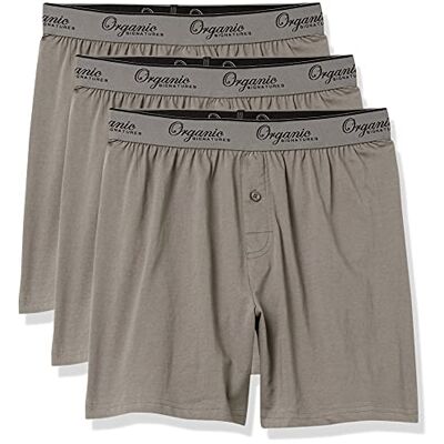 Organic Signatures Organiska signaturer boxershorts för män, 100% ekologisk bomull, mjuka boxershorts för män, 3-pack, Grå, L Organic Signatures Organiska signaturer boxershorts för män, 100% ekologisk bomull, mjuka boxershorts för män, 3-pack, Grå, L
