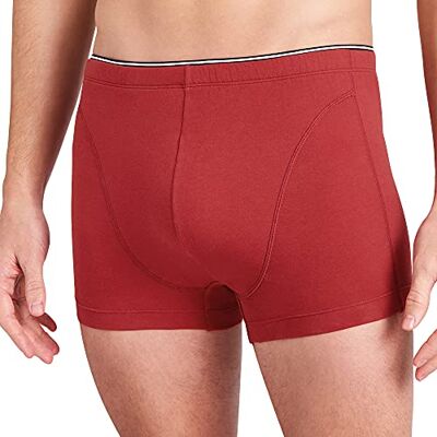 Schiesser Boxershorts för män med mjuk midja ekologisk bomull – 95/5 original, Röd röd, S Schiesser Boxershorts för män med mjuk midja ekologisk bomull – 95/5 original, Röd röd, S