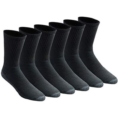 Dickies All Purpose Cushion Crew Socks Herrstrumpor, tillgängliga i storlek M–XL (6 eller 12 par), X-Large Dickies All Purpose Cushion Crew Socks Herrstrumpor, tillgängliga i storlek M–XL (6 eller 12 par), X-Large