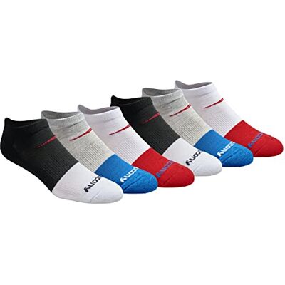 Saucony herrstrumpor, Grundläggande mode blandade (6 par), X-Large Saucony herrstrumpor, Grundläggande mode blandade (6 par), X-Large