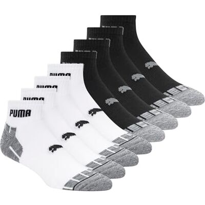 PUMA sportstrumpor för män, Vit/grå, 43-47 EU PUMA sportstrumpor för män, Vit/grå, 43-47 EU
