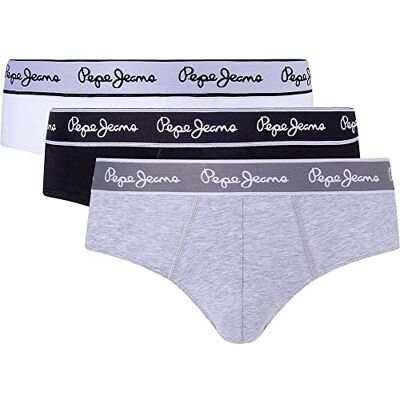 Pepe Jeans herrkalsonger (förpackning med 3), Grå (gråmelerad), XXL Pepe Jeans herrkalsonger (förpackning med 3), Grå (gråmelerad), XXL