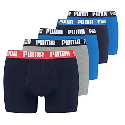 PUMA Herr Boxerkalsonger, Flerfärgad, M, Paket med 5 PUMA Herr Boxerkalsonger, Flerfärgad, M, Paket med 5