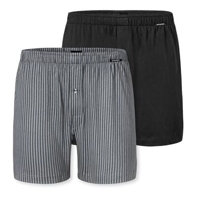 Schiesser Herr 2-pack boxershorts bomull jersey mjuk multipack – jerseyboxer, blandade 3_182427, 10, Sorterad 3_182427, 10 Schiesser Herr 2-pack boxershorts bomull jersey mjuk multipack – jerseyboxer, blandade 3_182427, 10, Sorterad 3_182427, 10