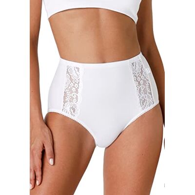 Lovable Dam Cotone Pizzo Charm Underkläder, Vitt, XL Lovable Dam Cotone Pizzo Charm Underkläder, Vitt, XL