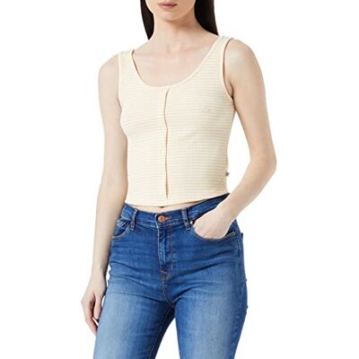 LTB Jeans Dam, Kobele, linne, cami skjorta, off white citron drop Stripe 13659, XXL, Off White Citrondrop Stripe 13659, XXL LTB Jeans Dam, Kobele, linne, cami skjorta, off white citron drop Stripe 13659, XXL, Off White Citrondrop Stripe 13659, XXL