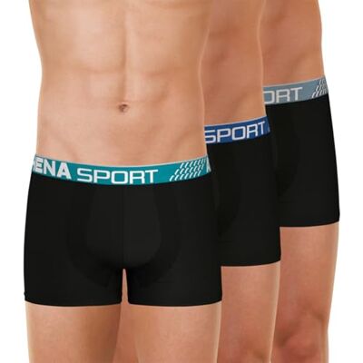 Athena Fresh, set med 3 boxershorts, herrunderkläder, svart, L Athena Fresh, set med 3 boxershorts, herrunderkläder, svart, L