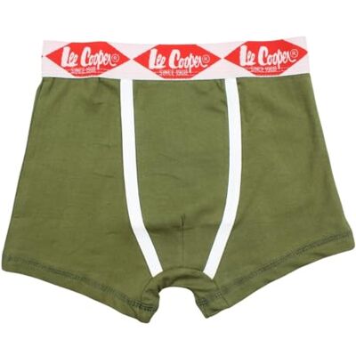 Lee Cooper , Boxer, barn, pojke, flicka, (6–16 år), trosor, shorts, underkläder, trosor, barnunderkläder, mjuka, varma, andas, modell GLC018 barn S4-6A, grön, Färg: grön, 6 ans Lee Cooper , Boxer, barn, pojke, flicka, (6–16 år), trosor, shorts, underkläder, trosor, barnunderkläder, mjuka, varma, andas, modell GLC018 barn S4-6A, grön, Färg: grön, 6 ans