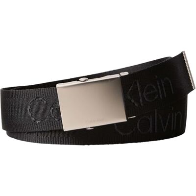 Calvin Men'sLogo sadelgjord plakett 38 mm fast LV04D7075GBelts, svart, 105 Calvin Men'sLogo sadelgjord plakett 38 mm fast LV04D7075GBelts, svart, 105