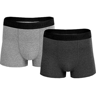 4F Boxer Shorts M022 (2pack) Färg Multicolor Melange Storlek L för Män, Flerfärgad melange, L 4F Boxer Shorts M022 (2pack) Färg Multicolor Melange Storlek L för Män, Flerfärgad melange, L