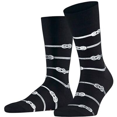 FALKE herrstrumpor Sailing Rope M så bomull linne mönstrad 1 par, svart svart 3000, 45–46 FALKE herrstrumpor Sailing Rope M så bomull linne mönstrad 1 par, svart svart 3000, 45–46