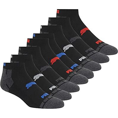 PUMA Herr 8-pack lågskurna strumpor, svart PUMA Herr 8-pack lågskurna strumpor, svart