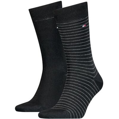 Tommy Hilfiger Herrstrumpor (2-pack), svart, 43-46 EU Tommy Hilfiger Herrstrumpor (2-pack), svart, 43-46 EU