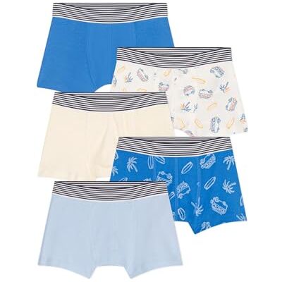 Petit Bateau Boxershorts (5-pack) för barn och tonåringar, Variant 1, 3 år Petit Bateau Boxershorts (5-pack) för barn och tonåringar, Variant 1, 3 år