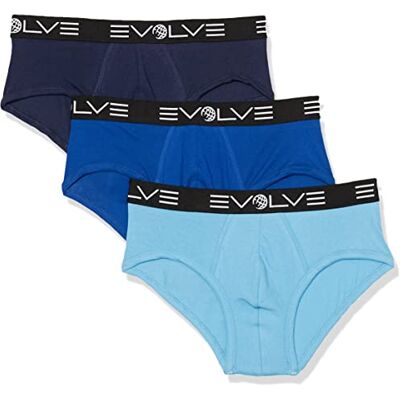 Evolve Kalsonger för män, Varsity marinblå/surfa på webben/Alaskan blå, L Evolve Kalsonger för män, Varsity marinblå/surfa på webben/Alaskan blå, L