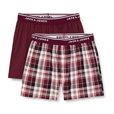 JACK & JONES Boxershorts för män, Port Royale/detalj: checks, M JACK & JONES Boxershorts för män, Port Royale/detalj: checks, M