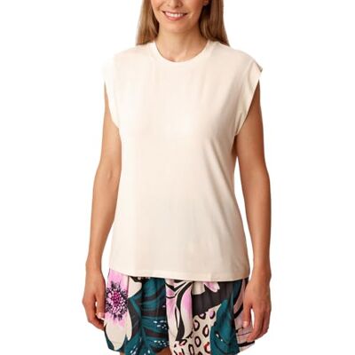 Schiesser Dam sovskjorta linne rund hals modal jersey – mix + koppla av, pärla, 38 Schiesser Dam sovskjorta linne rund hals modal jersey – mix + koppla av, pärla, 38