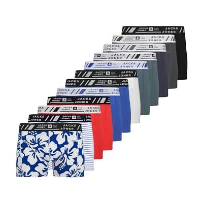 JACK & JONES herr Jachawaii stil trunks 12-pack (12-pack), Beaucoup Blue, S JACK & JONES herr Jachawaii stil trunks 12-pack (12-pack), Beaucoup Blue, S