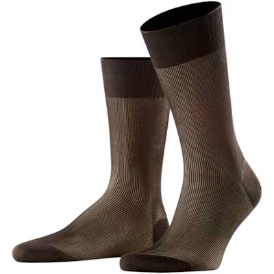 FALKE , fina, skugga, strumpor, andas, bomull, förstärkta herrstrumpor, fina, platta sömmar för tryckfri fotspets, ribbade business, vardag, 1 par, Brun (Brun 5931), 43-44 EU FALKE , fina, skugga, strumpor, andas, bomull, förstärkta herrstrumpor, fina, platta sömmar för tryckfri fotspets, ribbade business, vardag, 1 par, Brun (Brun 5931), 43-44 EU