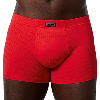 bruno banani Boxershorts för män, Röd (röd ruta 1070), S bruno banani Boxershorts för män, Röd (röd ruta 1070), S
