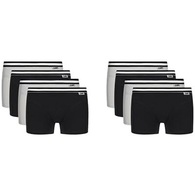 Dim Boxer herr Eco bekväm stretchbomull svart x8, Svart/grå/svart/grå, XXL Dim Boxer herr Eco bekväm stretchbomull svart x8, Svart/grå/svart/grå, XXL