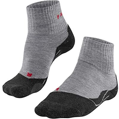 FALKE herr Vandringsstrumpor TK2 Explore Short M Sso ull funktionsmaterial tjock anti-blåsor 1 par, Grå Light Grey 3403, 46-48 FALKE herr Vandringsstrumpor TK2 Explore Short M Sso ull funktionsmaterial tjock anti-blåsor 1 par, Grå Light Grey 3403, 46-48